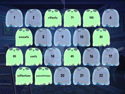 Gioco di memoria-I numeri fino a 100