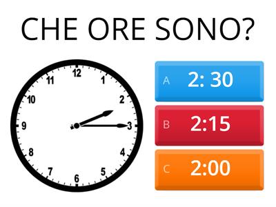 OROLOGIO: CHE ORE SONO ?