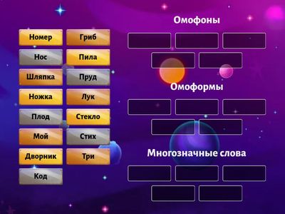 Омофоны и Омоформы