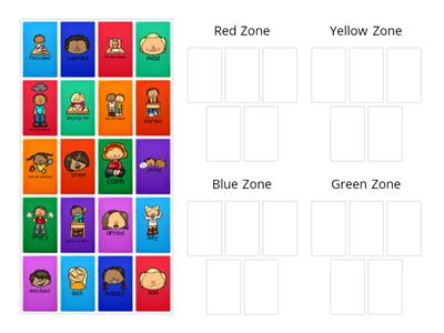 Zones of Regulation Sort