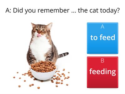 Infinitive/-ing form: test