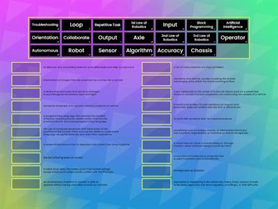 Robotics Vocabulary