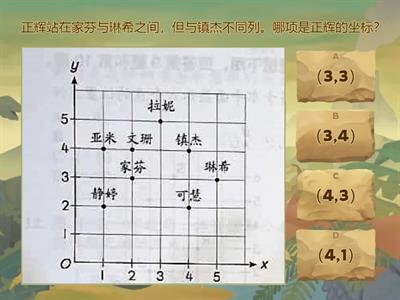 四年级数学 坐标