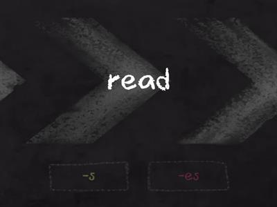 P2 Present simple tense verb -s,-es