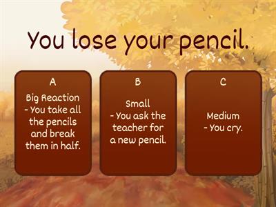  Size of the Problem and  Reaction