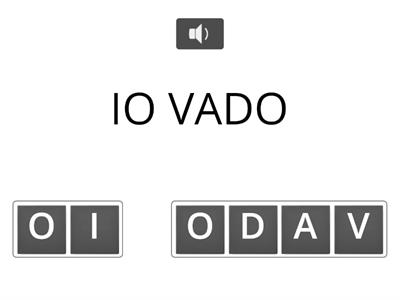 ITALIANO: VERBO ANDARE-PRESENTE INDICATIVO