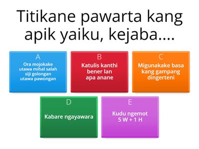 BAHASA JAWA 