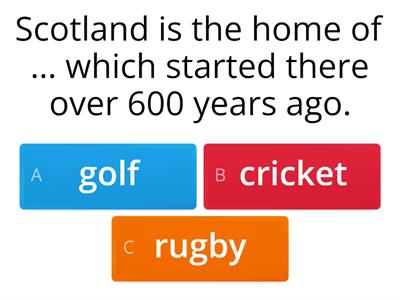 Scotland Quiz Dip in 6