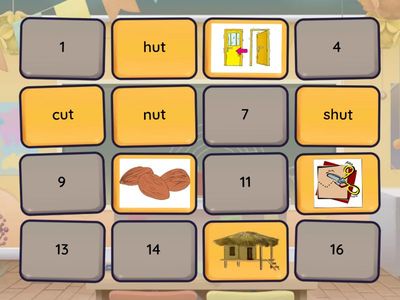 "ut" /"un" words match