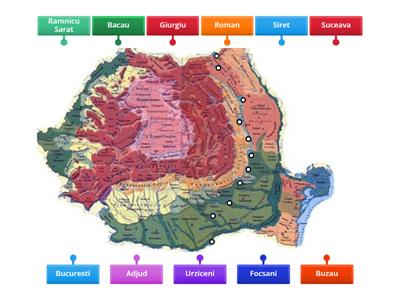 E85- notati localitatile prin care trece drumul european E85