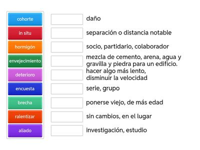 Estudio de palabras Nº 13 W