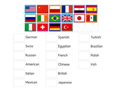 A0-A1 Flags and nationalities