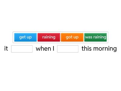 Simple Past & Past Continuous