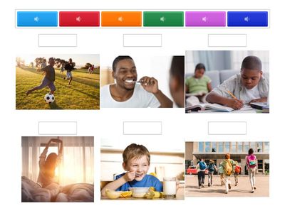 Rutinas (listen and match)