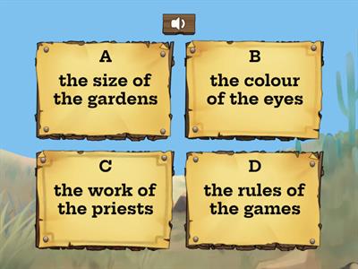 Possessive case 5 - Listening Quiz on definite plural nouns