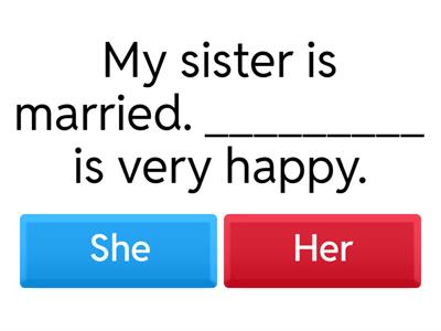 Subject Pronoun exercises
