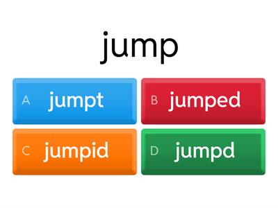 Adding -ed with no changes to root word