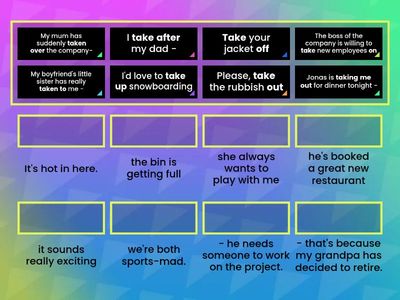 Phrasal Verbs with Take
