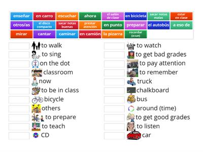 MODULE 1: vocabulario, definición y dibujos