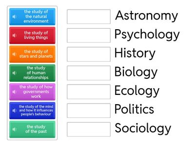 TA Fields of Science
