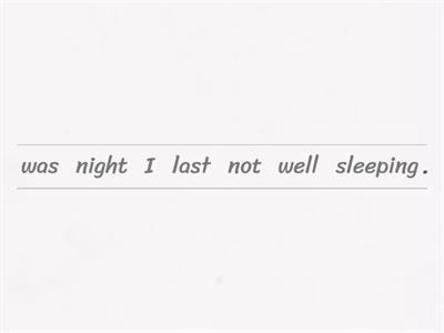  PAST CONTINUOUS sentence-building