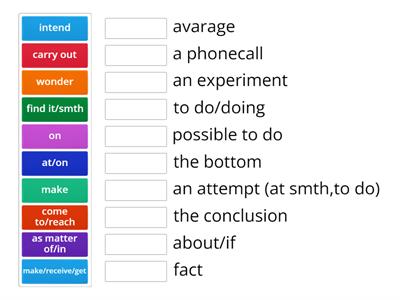 Science and technology. COllocations (Destination b2, unit 6)