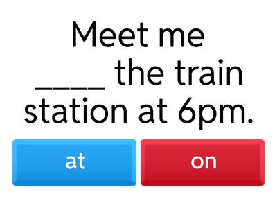 B2 Which Preposition? (In/On/At Place)