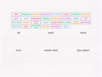 Focus 1. 1.1. Collocations