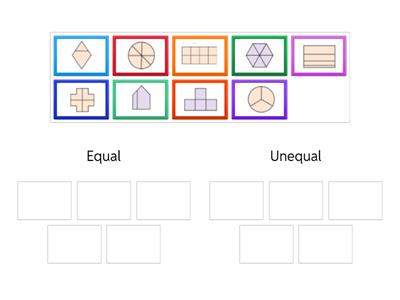 Equal and Not Equal Parts