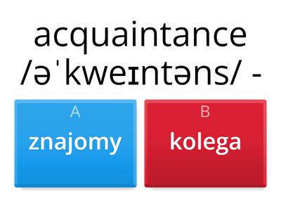 Life Vision A2/B1 unit 6 Vocabulary