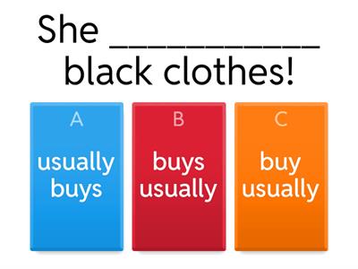 Adverbs of frequency 