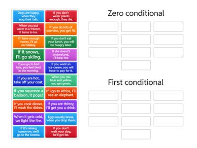 Updated Zero or First Conditional