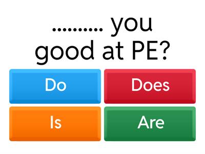 Do - Does - Is - Are questions