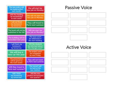 Active vs. Passive Voice