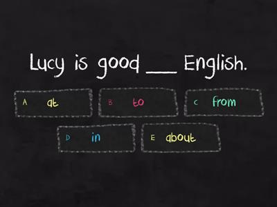  Prepositions Unit 1F Solutions