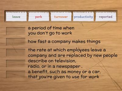 WORKING HOURS - KEY WORDS