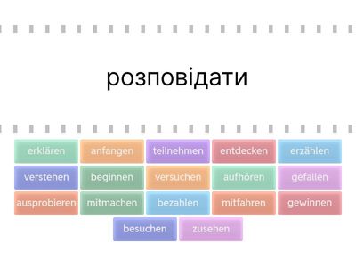 Wortschatz 6: Klasse A2 