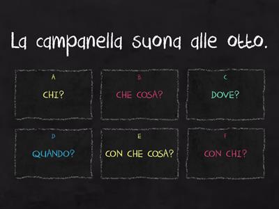 Collega le espansioni alla domanda a cui rispondono