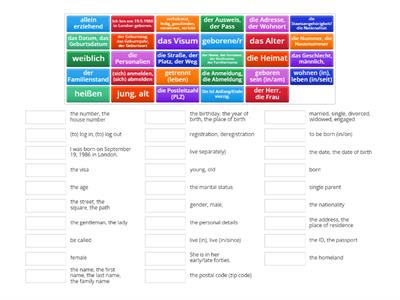 B1 Personenangaben Deutsch - Englisch