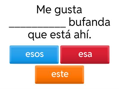 S2/U5-Adjetivos  demostrativos 