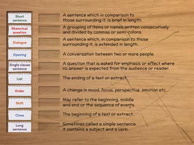 Structural definitions 