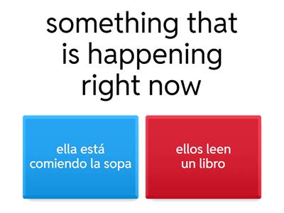 Presente simple / presente progresivo