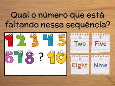 Revisão de Inglês - 1° ano