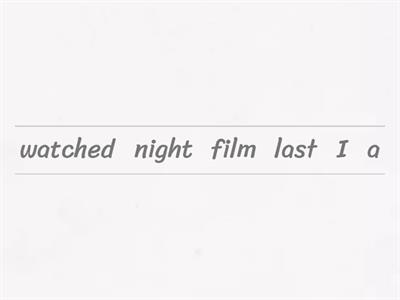 Past Simple (affermative form)