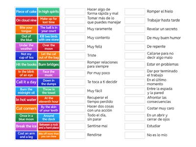 Idioms en Inglés (B1-B2)