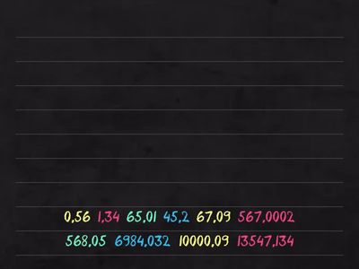 МА-5 Десятичные дроби (порядок)