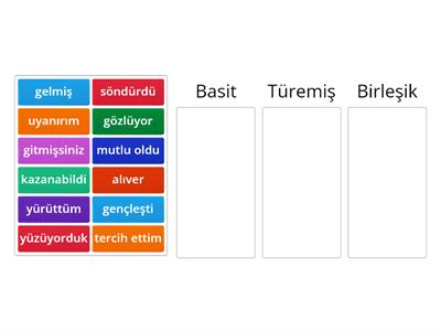 Basit-Türemiş-Birleşik