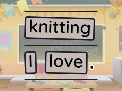  like /don't like/hate/love + creative activities