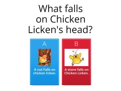 The story of  Chicken Licken quiz