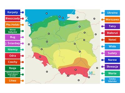  MAPA POLSKI .